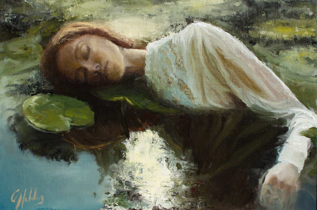 gary holding, day dream in a pond